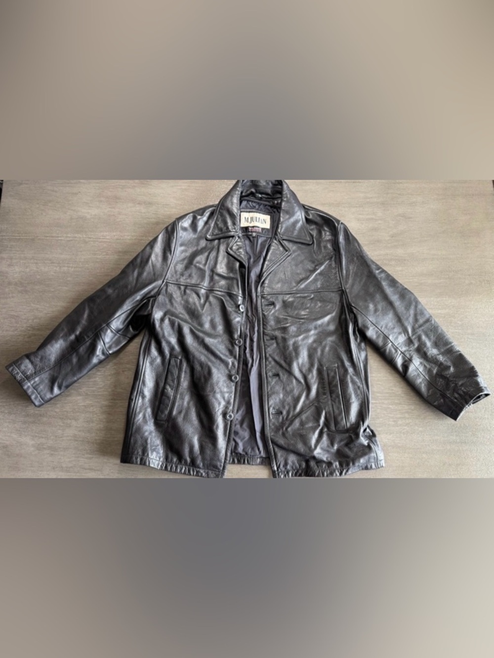 Wilson’s Leather Black Leather Jacket Bomber Coat XL